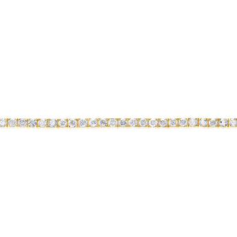 4.90 Carat Diamond Tennis Bracelet in 10ct Yellow Gold