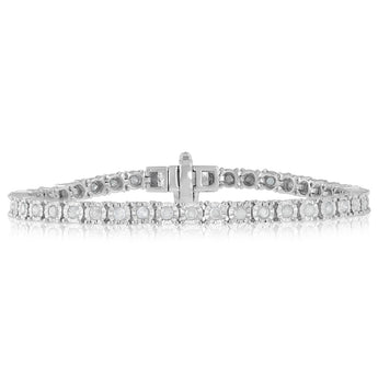2 Carats Diamond Tennis Bracelet in Sterling Silver