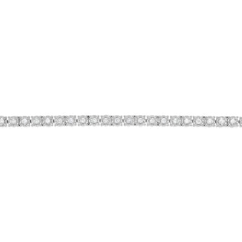 0.95 Carat Diamond 18cm Tennis Bracelet with Brilliant Cut Diamonds in Sterling Silver