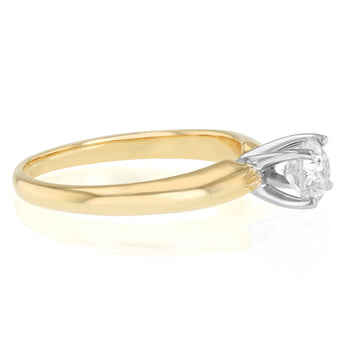 0.69 Carat Diamond Solitaire Ring in 14ct Yellow Gold