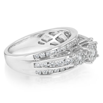 0.95 Carat Diamond Ring in 14ct White Gold