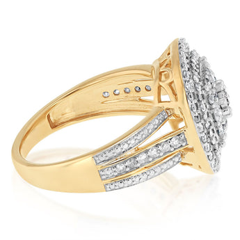 0.95 Carat Diamond Ring in 10ct Yellow Gold