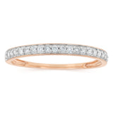 1/4 Carat Diamond Eternity Ring in 10ct Rose Gold
