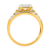 1/2 Carat Diamond Ring in 9ct Yellow Gold