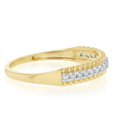 1/6 Carat Diamond Eternity Ring in 9ct Yellow Gold