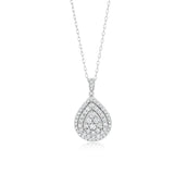 0.70 Carat Diamond Pendant in 10ct White Gold