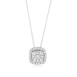 0.95 Carat Diamond Pendant in 10ct White Gold