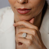 1.95 Carat Diamond Cluster Ring in 10ct Yellow Gold