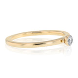 1/10 Carat Diamond Solitaire Ring in 10ct Yellow Gold