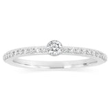1/5 Carat Diamond Ring in 10ct White Gold