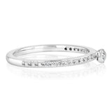 1/5 Carat Diamond Ring in 10ct White Gold