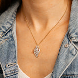 1/5 Carat Diamond Pendant in 9ct Yellow Gold
