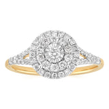 0.70 Carat Diamond Ring in 9ct Yellow Gold
