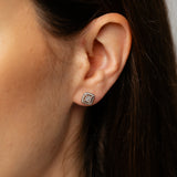 1/6 Carat Diamond Stud Earrings in 9ct Yellow Gold