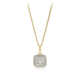 1/10 Carat Diamond Pendant in 9ct Yellow Gold