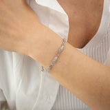 Diamond Infinite Love  Bracelet in Sterling Silver