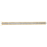 0.70 Carat Diamond Mens 21cm Bracelet in Gold Plated Sterling Silver