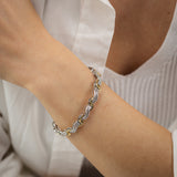 1/5 Carat Diamond Bracelet in Gold Plated Sterling Silver