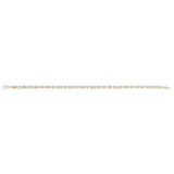 1/10 Carat Diamond 18.5cm Bracelet in Gold Plated Sterling Silver