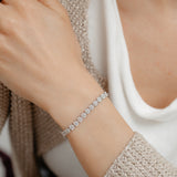 Diamond Bolo Bracelet in Sterling Silver