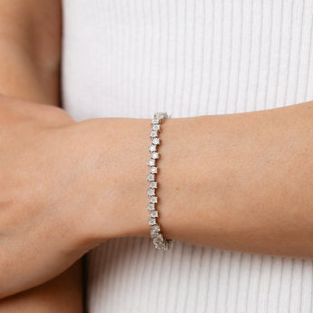 1 Carat Diamond Bracelet in Sterling Silver