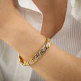 0.95 Carat Diamond 21cm Bracelet in Gold Plated Sterling Silver