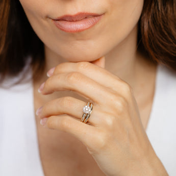 3/4 Carat Diamond Bridal Set Ring in 9ct Yellow Gold