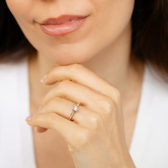 1/4 Carat Diamond Ring in 9ct Yellow Gold