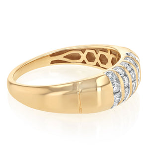 0.60 Carat Diamond Gents Ring in 9ct Yellow Gold