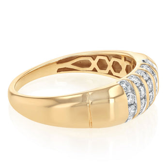 0.60 Carat Diamond Gents Ring in 9ct Yellow Gold