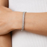 2.90 Carat Diamond 18cm Bracelet in Sterling Silver