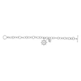 1/10 Carat Diamond Bracelet in Stirling Silver