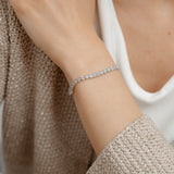0.95 Carat Diamond Tennis 18cm Bracelet in Sterling Silver
