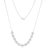 1/10 Carat Diamond 46cm Necklace in Sterling Silver