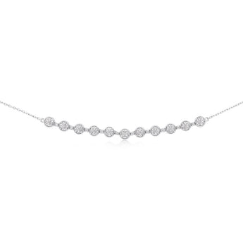 1/10 Carat Diamond 46cm Necklace in Sterling Silver