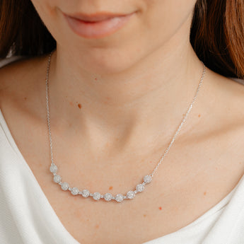 1/10 Carat Diamond 46cm Necklace in Sterling Silver