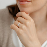 1/5 Carat Diamond Trilogy Ring in Sterling Silver