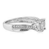 1/6 Carat Diamond Ring in Sterling Silver