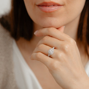 1/4 Carat Diamond Ring in Sterling Silver