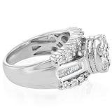 0.45 Carat Diamond Ring in Sterling Silver