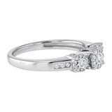 1/5 Carat Diamond Ring in Sterling Silver