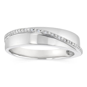 Diamond Gents Ring in Sterling Silver