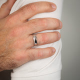 Diamond Gents Ring in Sterling Silver