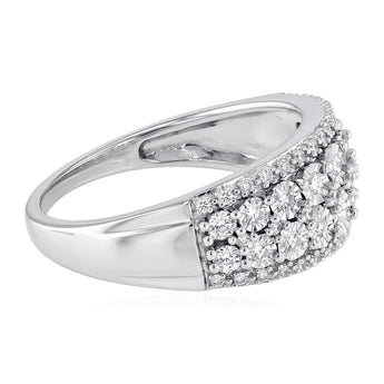 1/5 Carat Diamond Ring in Sterling Silver