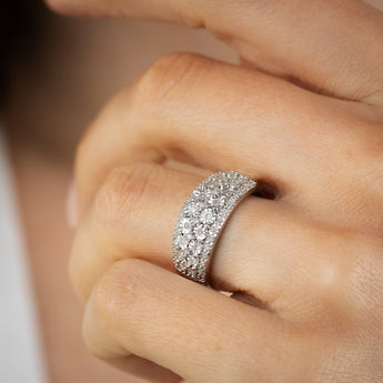 1/5 Carat Diamond Ring in Sterling Silver