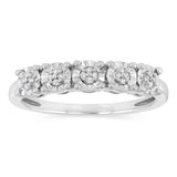 20 Diamonds Ring in Sterling Silver