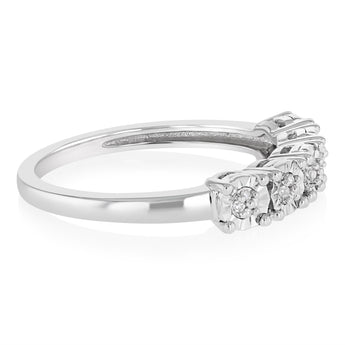 20 Diamonds Ring in Sterling Silver