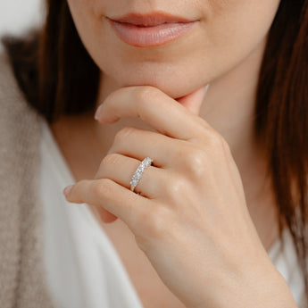 20 Diamonds Ring in Sterling Silver