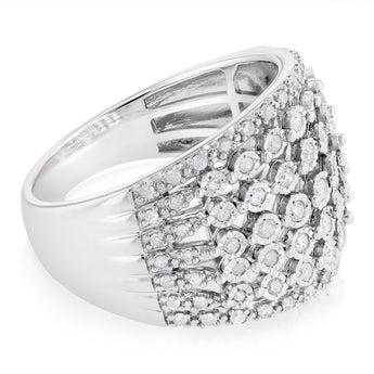 0.45 Carat Diamond Ring in Sterling Silver