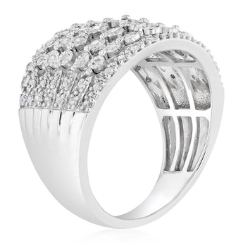 0.45 Carat Diamond Ring in Sterling Silver